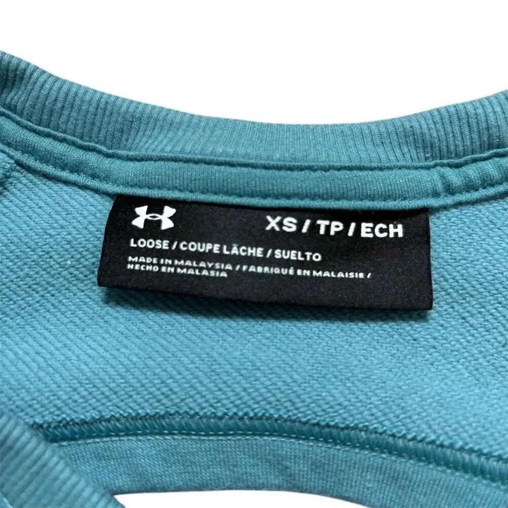 Under Armour Women’s XS Blue Loose Fit Athletic Short Sleeve T‑Shirt - Picture 2 of 8